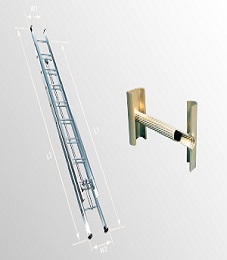 Double Extension Ladder – C-Section & ‘O’ Rung